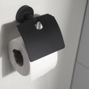 Kosmos Toilet Roll with Cover Black