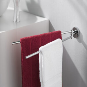 Kosmos Adjustable Double Towel Bar Chrome